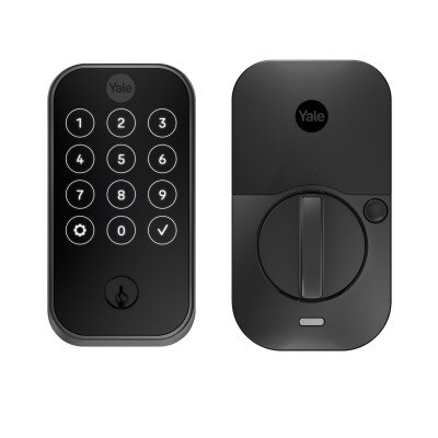 Yale Pro 2 Keyed Touchscreen Keypad Lock with Bluetooth, No Smart Module, Black Suede